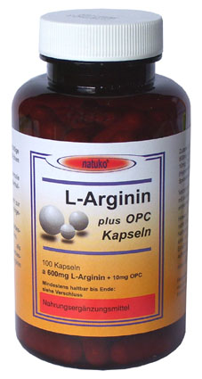 L-Arginin 600mg (Base) plus Kapseln Aktionspreis